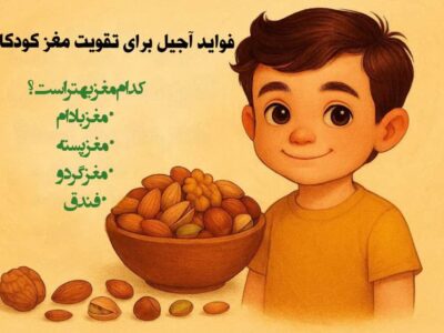 فوابد آجیل برای تقویت مغز کودکان